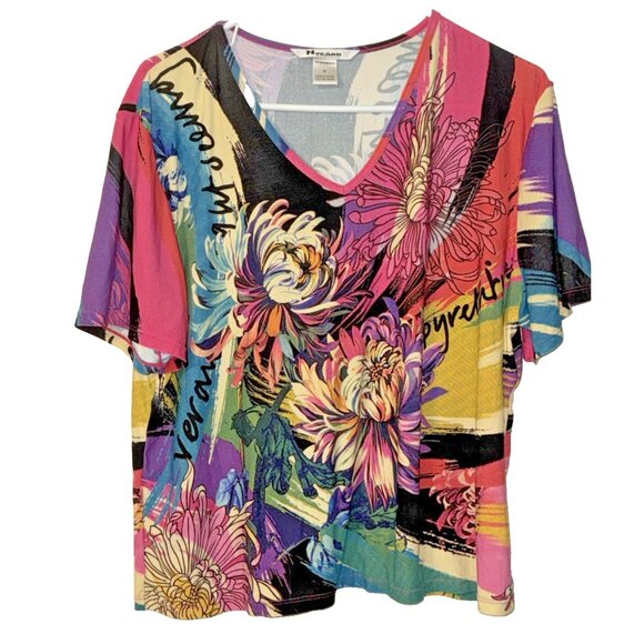 Nygard Collection Tops - Nygard Collection Floral Pullover Blouse Size 1X